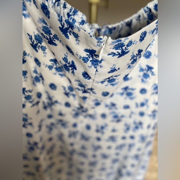 Cottagecore Castlecore Milkmaid Ditsy Floral Dress Romantic French Marthea - Picture 7 of 9